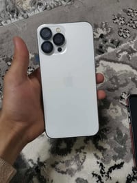 ايفون 13برو ماكس ابيض ذاكره 256 تك نضافه 100جلخ مابي نورمال بطاريه 96 ...