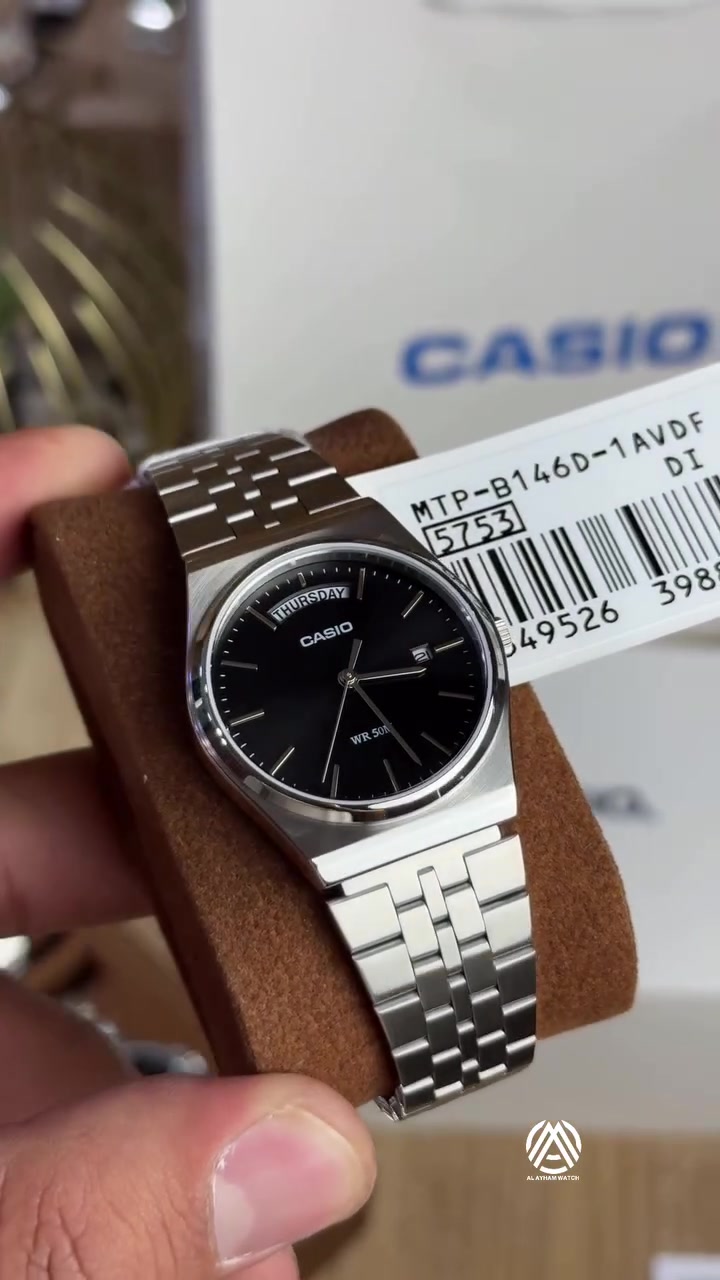 ⁨	Mtp-B146d-1avdf
Casio original 

ضمان وكالة لمدة سنتين ستانلس ستيل + مكينة 

115 الف 

العنوان: السيدية الشارع التجاري عمارة الفسيلة ط1 
***********

#اصلي #ساعات #هدايا #اكسبلور⁩

