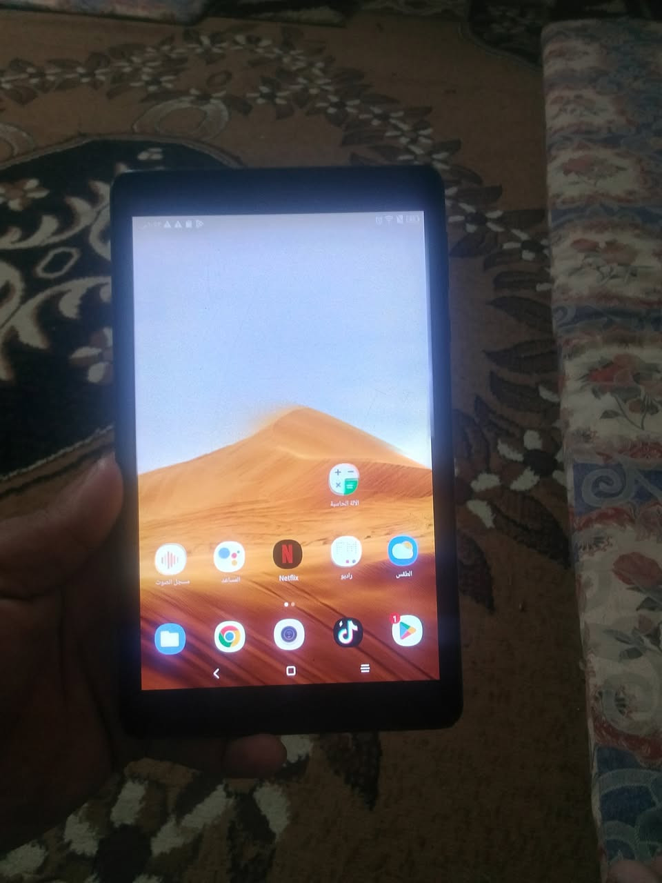 سلام عليكم ايباد للبيع مثل ما موضح بلصوره ايباد نوعيه كلش زينه يدعم الشريحه السيم كارت ورام وما يشكل ابد *********** هاذا رقم بي بس واتساب السعر 75وبي مجال
