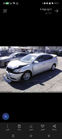 اسلام عليكم سيارة نيسان سنترا موديل 2015 وارد امريكي صور الحادث موجودة...