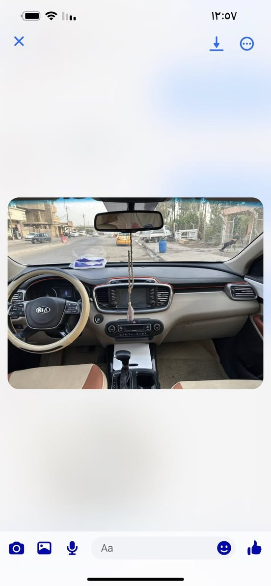 سلام عليكم سورنتو لبيع موديل ١٩سياره جديده ماشيه ميه وربعين بيه صبغ جاملغ الخلفي رقم بغداد نكليزي سته سلندر مكينه جديده تخم تاير سعره ميتين وخمسه وعشرين بيه مجال ***********
