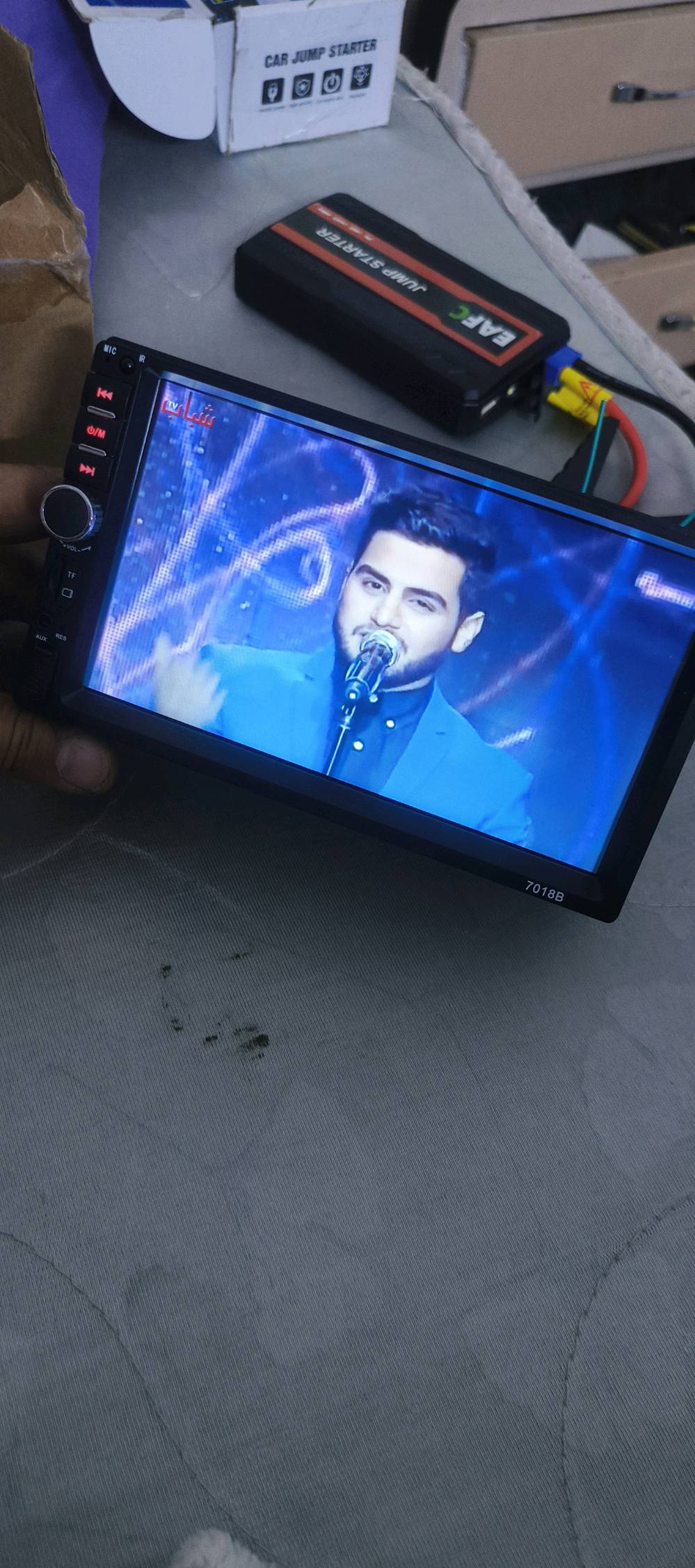 شاشه سياره ومسجل بنفس وقت تدعم كاربلي وتربط عليها كامرات ايضا