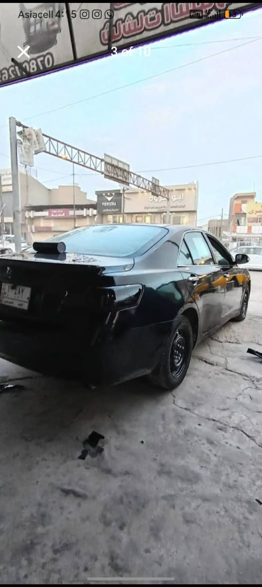 كامري 2009 سته سلندر فول مواصفات رقم مميز ثلاثي
مقدم 50 وقسط شهري 300$ 
سعر الكلي 80$ او 75 نقد 
***********  
السياره مكينه كير زينه شلعه معدل
 لا تنقيص لا تبخير 
حداديه   بور ومشط جدد    
 منظومه تبريد راديتر كومبريسر بواري صوندات وغاز كله جديد ب 700 الف
السياره صبغ عام بدون حادث اثر جراد 
بيها تبديل بنيد وطخه خفيفه بجاملغ امامي ومعجون بالباب وبهلالات الجاملغ الخلفي
السياره تخم تاير جديد
وياله جدد 
سلف جديد
باتري جديد 
يرادلها ادامه دورية فيت بم  مجاول بلكات نوزلات  لأن من مشغل تبريد مرات ع سلولي تترتر
مكاني كربلاء *********** كربلاء, العراق
