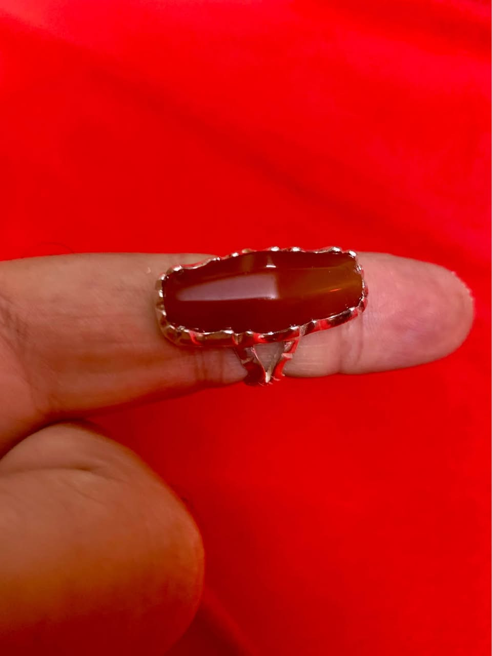 اللهم صل على محمد وآل محمد 
خاتم گصبة عقيق يماني قديم صياغة يدوية بغداد, العراق


**إذا كنت صاحب هذا الإعلان وتريد حذفه لأي سبب، رجاءا أرسل رسالة إلى الدعم الفني**