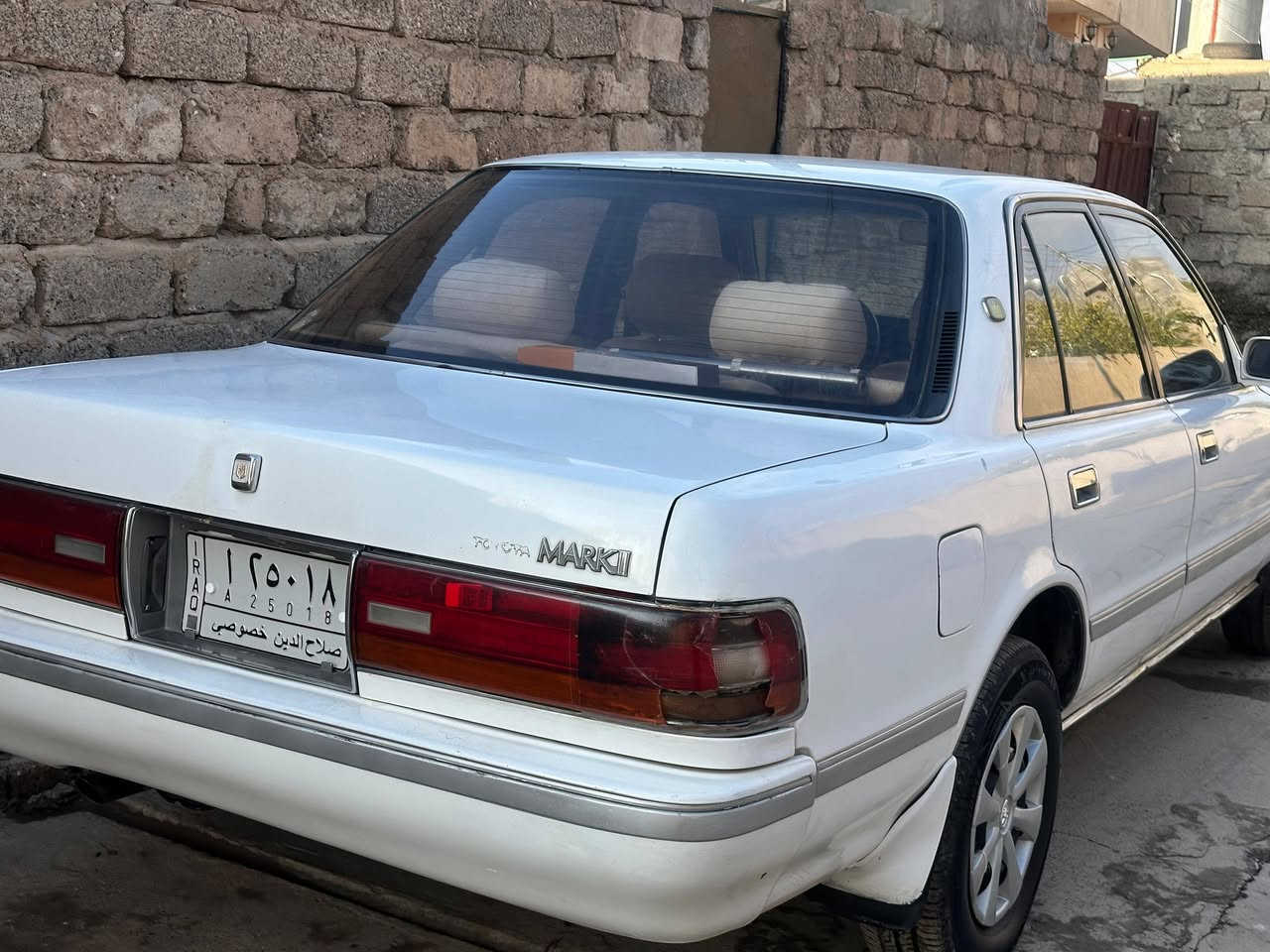 السلام عليكم
سياره مارك للبيع 

نظيفة جدآ

كلها على وضع الشركه 

سعرها50 

وبيها مجال
العنوان الشرقاط

***********
