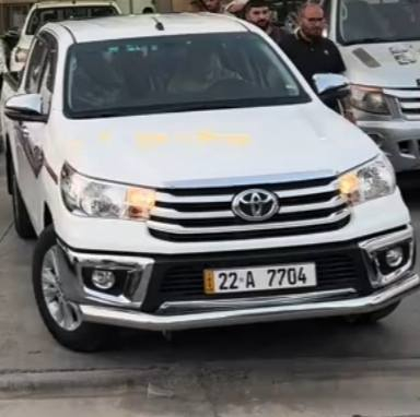 السلام عليكم ورحمة الله وبركاته 
هايلوكس موديل ٢٣  رقم اربيل  ماشية ٥٠ الف سيارة حييل نظيفة بيها فقط  ملاحظة بسيطة تعديل خفيف   اثر شخط بالجاملغ الخلفي  للاستفسار الاتصال على الرقم *********** موقع السيارة صلاح الدين
