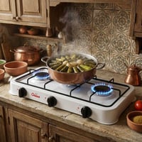 طباخ منضدي 3 عيون للبيع ، جديد بسعر المستعمل ، سعره 22 الف و توصيل 5 ا...