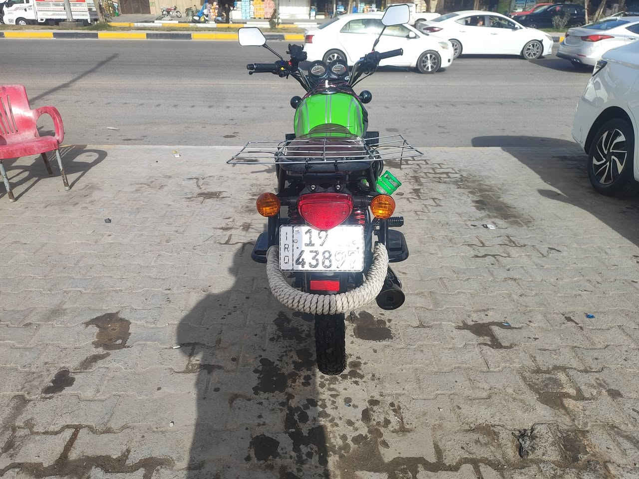 دايوان 23
حجم 150

رقم وسنوية انكليزي كربلاء 
دراجه مامتعوبة و متعوب عليها دهن شرط من المعرض لحد الان فقط امزويل وكل 1500 كيلو يتبدل يعني المكينة ناعمة و بعدهي مابيها برغي مفتوح كلها ابلادي 

نواقصها بسيطة العنبار طاك 
و واير عداد بس ذني نقص 
و الاستان الصفح محلوم 
باقي كلشي شغال و ابلادي اشاير هورن سلف كهربائيات كلها شغاله 

معروضة 2150 وبيها مجال بسيط 
كربلاء حي الحسين 

***********
