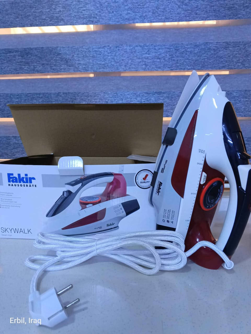 مکوی مارکە فکیر المرغوب و الاصلي به ضمان سنتين مكتوب عليه صناعة تركيه، جديد غير مستعمل سعره 50 الف امكانية التوصيل المنزلي أي مكان و مدينة. ما تشتري بماتين و يطلع صيني. أربيل, العراق


**إذا كنت صاحب هذا الإعلان وتريد حذفه لأي سبب، رجاءا أرسل رسالة إلى الدعم الفني**