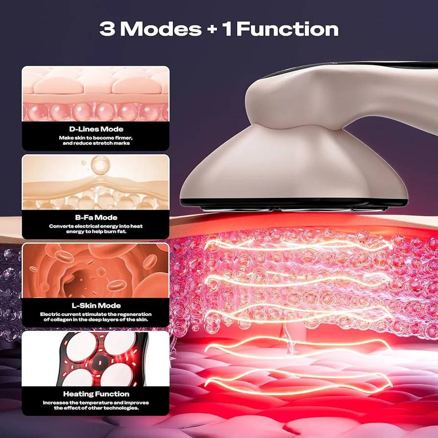 السعر 25 مع التوصيل ❤️. محل امزون القياره

هذا جهاز تدليك السيلوليت المنزلي "D-Lines B-Fat L-Skin" المصمم لتشكيل الجسم وشد البشرة. 
المميزات التقنية: يعمل بتقنيات مختلفة تشمل الاهتزاز، الحرارة (بين 37-42 درجة مئوية)، وتيارات دقيقة (Microcurrent) لتحفيز العضلات. 
أوضاع التشغيل: يحتوي على 3 أوضاع رئيسية: تقليل الخطوط (D-Lines)، حرق الدهون (B-Fat)، وشد البشرة (L-Skin). 
مستويات الكثافة: يتضمن 10 مستويات للسرعة أو الكثافة لتناسب الاحتياجات المختلفة. 
المواصفات: جهاز قابل للشحن عبر كابل Type-C وبطارية بسعة 1200 مللي أمبير.


**إذا كنت صاحب هذا الإعلان وتريد حذفه لأي سبب، رجاءا أرسل رسالة إلى الدعم الفني**