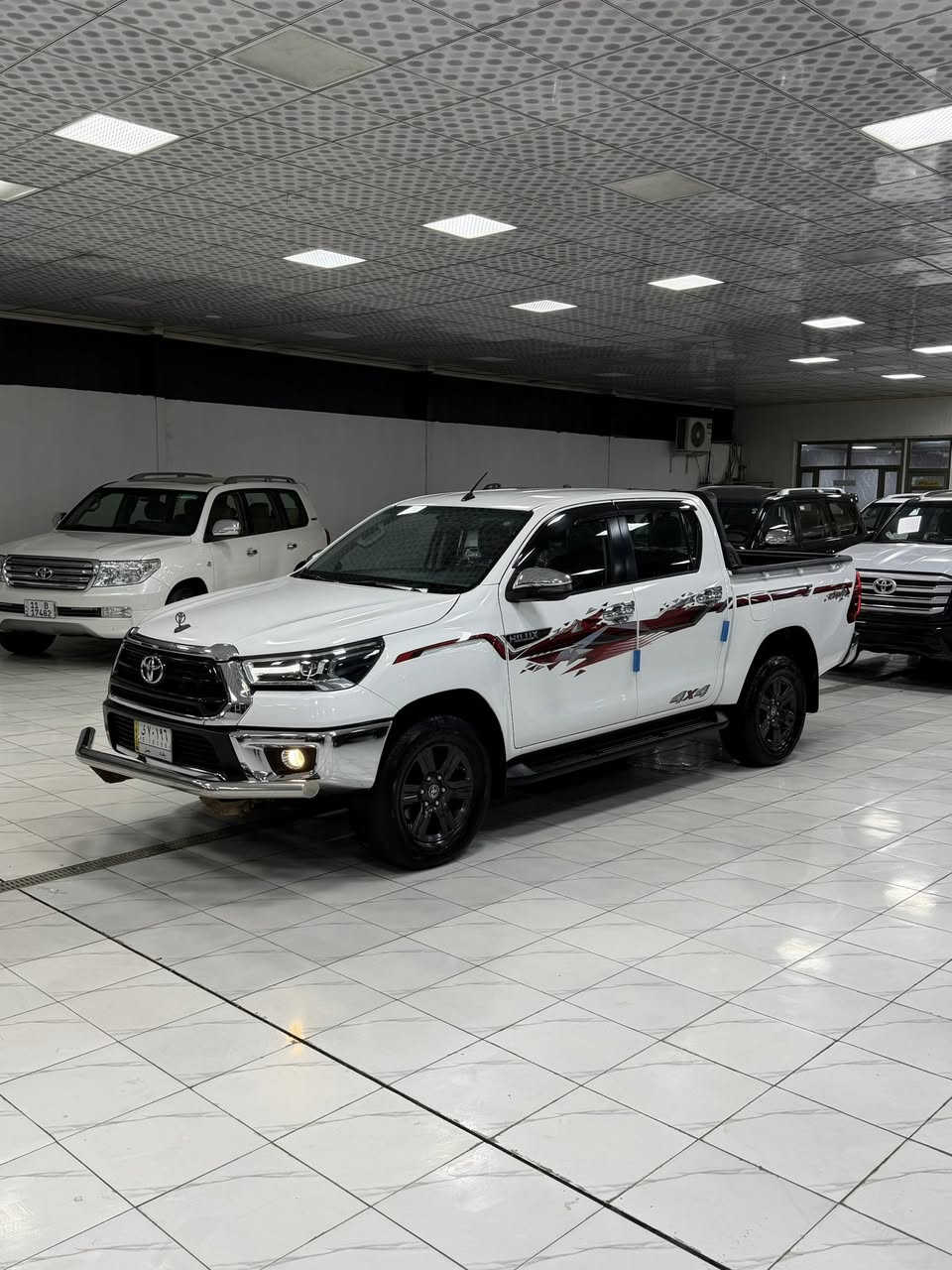 هايلوكس سعودي 2022 – فورويل
مكفولة كفاله عامه ماشيه 51 الف 

فول مواصفات للأخير

السياره ساز اصل ساير 

المواصفات :

كشنات تبريد وتدفئة

شاشة جبيرة أصلية

لايتات زينون LED (عالي واطي)

بروجكترات زينون LED

دخول ذكي وبصمات على الأبواب

تشغيل بصمة

مري شفط 

داشبول ليزري

لدات أمامية وخلفية

كاميرا خلفية + حساسات خلفية

مرايا جانبية كروم مع إشارة

تحكم كامل من الستيرن

نظام ECO لتقليل صرف الوقود

دفع رباعي 4X4

دبل خفيف + دبل ثقيل

تبريد بيانو + شاشة

كير أوتوماتيك

حساس ضغط الإطارات

ويل كب كروم ألمنيوم

منفاخ تايرات شركة

---

رقم السيارة: بغداد – تحويل ملكية مباشر
الموقع: بغداد الراشديه. ***********
