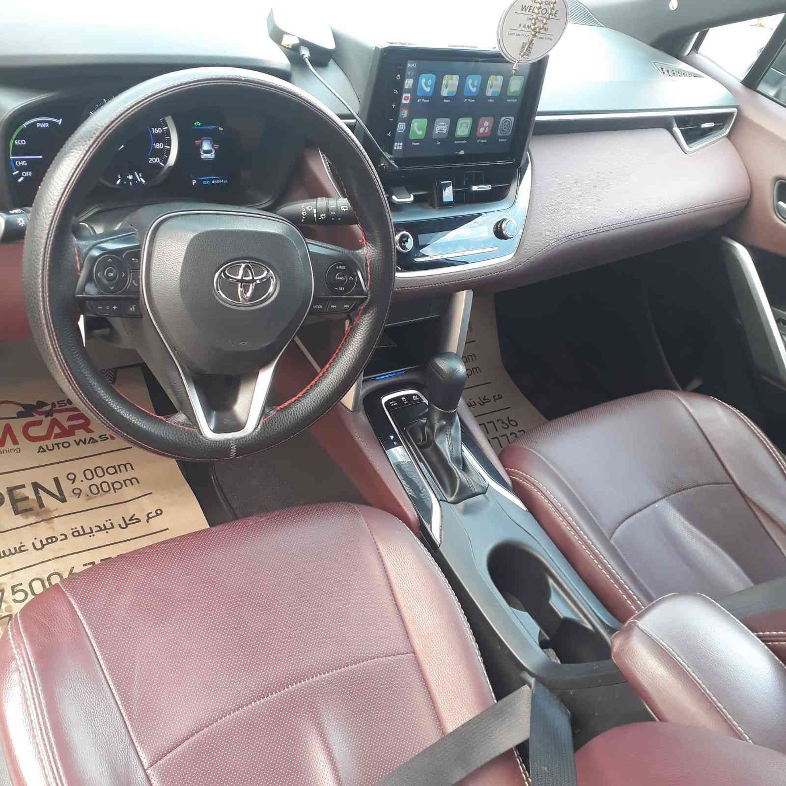 كورولا كروز تايوان اصلي
الموديل: 2024
 • المحرك: 1.8 لتر هايبرد
 • ماشية 47000
 • وضعيات قيادة متعددة
 • نمط القيادة الكهربائية (EV Mode)
 • مانع انزلاق (Traction Control)
 • حساسات خلفية لسهولة الركن
 • كشافات أمامية بعدسة
 • أضواء هالوجين
 • إشارات مدمجة في المرايا الجانبية
 • نظام دخول ذكي (بصمة)
 • تبريد مزدوج (قطعتين تبريد)
 • تحكم منفصل بالمكيف للجهتين
 • جنوط (ويل كاب) قياس 17 إنج
 •السيارة داخل ضمان جيهان موتورز كير ومحرك وكهربائيات
•السيارة بدون صبغ.. شخط صغير دعامية وخلفي مثل الصورة..السنوية منتهية
رقم الهاتف مع واتساب
*********** أربيل, العراق
