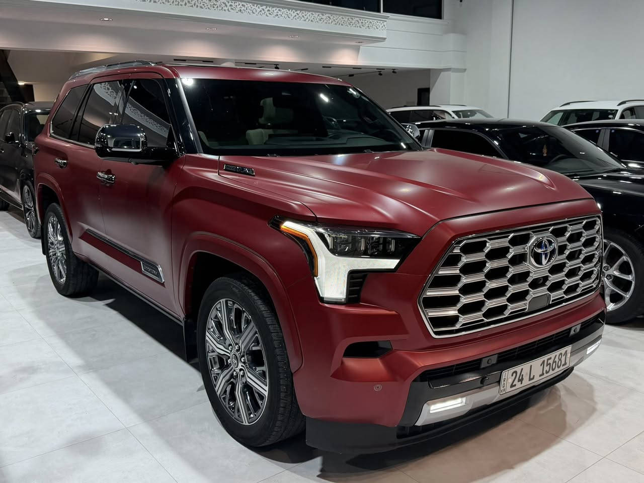 السامورايي #الياباني

دم الغزال 🩸🩸

Toyota 

Sequoia Capstone Hybrid

تويوتا - سيكويا كابستون هايبرد

* موديل٢٠٢٣

* المحرك : 3.5 ليتر ( 437 BHP )

* عدد اسطوانات : 6 ( سلندر )

المواصفات :-

- مثبت السرعة

- مقاعد كهربائية 

- مقاعد جلد

- مقاعد VIP

- مقاعد تدفئة و تبريد

- بانوراما 

- عدد المقاعد 7

- الويل قياس 22 انج

- صندوق كهربائية

- نظام المكابح المانعة للانغلاق ABS

- نظام قفل العجلات

- أنوار LED أمامية

- كاميرا 360 درجة

ماشية ٤٠ km

السيارة كفالة عامة  من زاخو للفاو

وارد كندي كلين تايتل

- نظام مراقبة ضغط الإطارات

- ابل كار بلاي و توصيل بلوتوث

- نظام صوت بريميوم

للسعر ٦٦٥$
مغلفة ppf مات
للمزيد من المعلومات 🔻

◽العنوان دهوك

للاستفسار 

***********

***********
