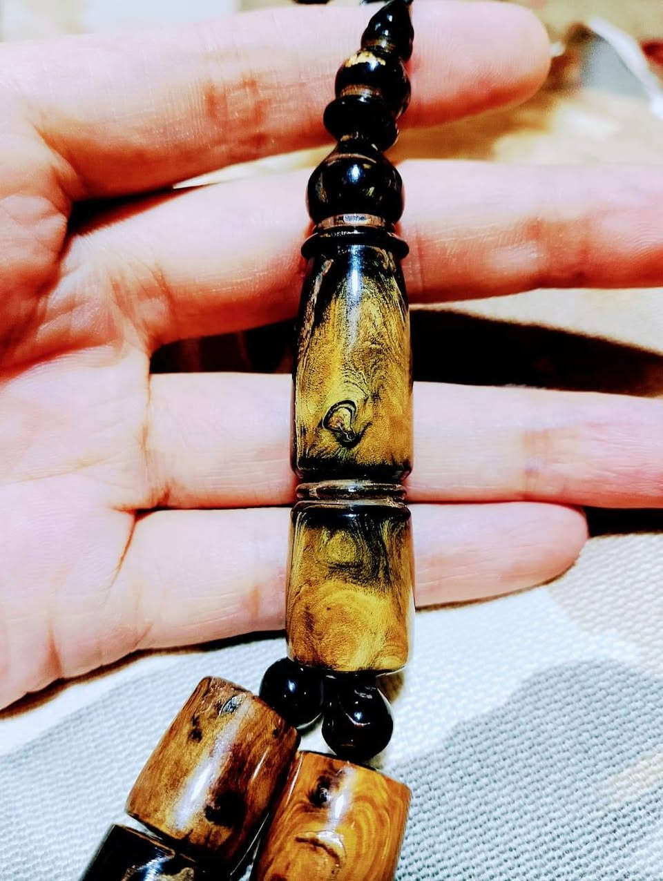 بسم الله والصلاه والسلام على رسول الله 💚 

ماشاء الله سبحه غايه ف الجمال معرقه تعريقات جميله خراطه يدوى بالكامل مقاس 14*17 ملى 33 حبه برميل 

السعر خاص او اترك تعليق 

شحن محلى ودولى 🌹


**إذا كنت صاحب هذا الإعلان وتريد حذفه لأي سبب، رجاءا أرسل رسالة إلى الدعم الفني**