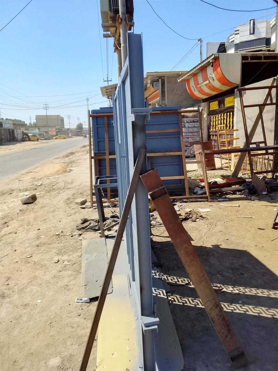 ,باب طلاكتين تسكام حديد ثقيل 2مليم جرجوبه جنل عرض ***********مترين ونص وارتفاع 210هذا رقم بي وتساب 
سعر 340 شغل درجة اولى عنوان بابل حله
