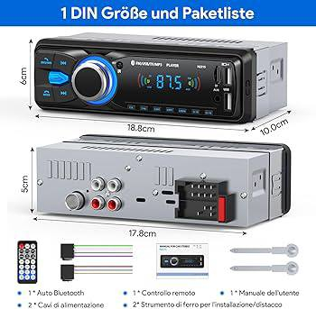15الف
المنتج هو راديو سيارة Chismos N2215. 
الميزات: بلوتوث 5.0 للمكالمات بدون استخدام اليدين ومكبر صوت واضح. 
الراديو: يدعم ترددات FM (87.5-108.0 MHz) مع قدرة على تخزين 18 محطة. 
المنافذ: يحتوي على منفذي USB (واحد للشحن وواحد لتشغيل الموسيقى) ومدخل AUX وفتحة بطاقة TF. 
توافق الجهاز: يعمل مع أجهزة Android و iOS. 
ترجمة النص في الصورة
راديو سيارة FM، يمكنه حفظ 18 قناة
تردد FM: 87.5-108.0 ميجا هرتز
اضغط على زر BND لتقسيم قنوات التخزين FM1 2 3: اضغط مع الاستمرار على المفاتيح الرقمية الستة لتخزين 6 قنوات لكل منها، بإجمالي 18 قناة.


**إذا كنت صاحب هذا الإعلان وتريد حذفه لأي سبب، رجاءا أرسل رسالة إلى الدعم الفني**