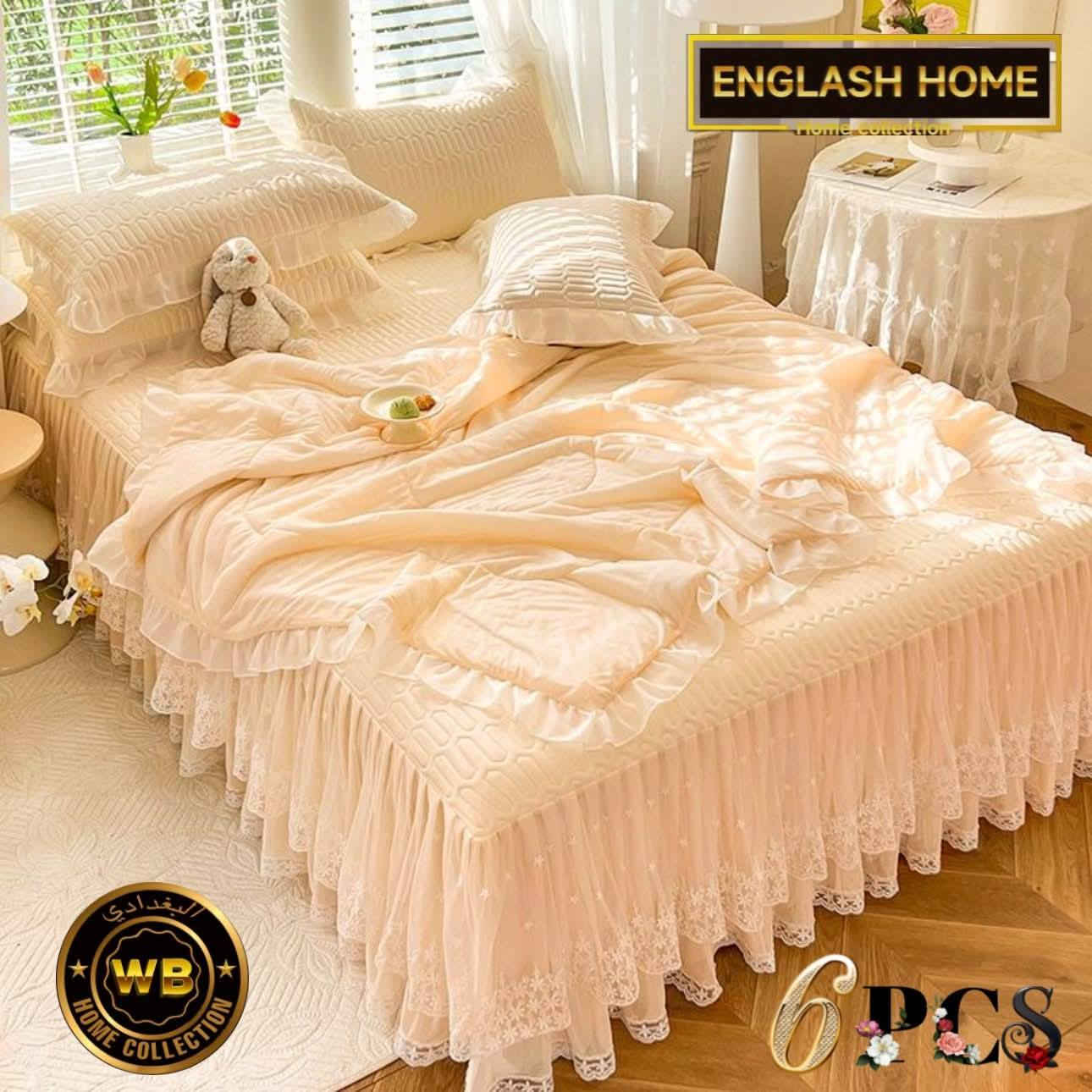 سيت الأميرات ترند موسم 2026
اطلبي قبل النفاذ 🚫🥲
من ماركة الجودة والأبداع انگلاش هوم العالمية 
سيت ملحف نفرين بمنتهى الأناقة والجمال ♥️
الشرشف يكون نزال كما موضح بالصور 
خامة طبية ملمس فائق الراحة والجمال 
المحتويات 6 قطع
* ملحف قياس 220x240+8
* شرشف قياس 180x200+30+50
* وجه مخدة عدد 4
((( السعر 70))) 
تأكد من وجود ماركة انگلاش هوم قبل الأستلام 
المنتج متوفر في جميع فروعنا 
واتساب : 
***********
تتوفر خدمة توصيل إلى جميع أنحاء العراق 
شكرا لأختياركم منتجات انگلاش هوم ♥️⁩
