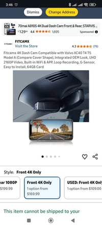 كاميرا داش 4K • فولفو XC40 • جديد لوك