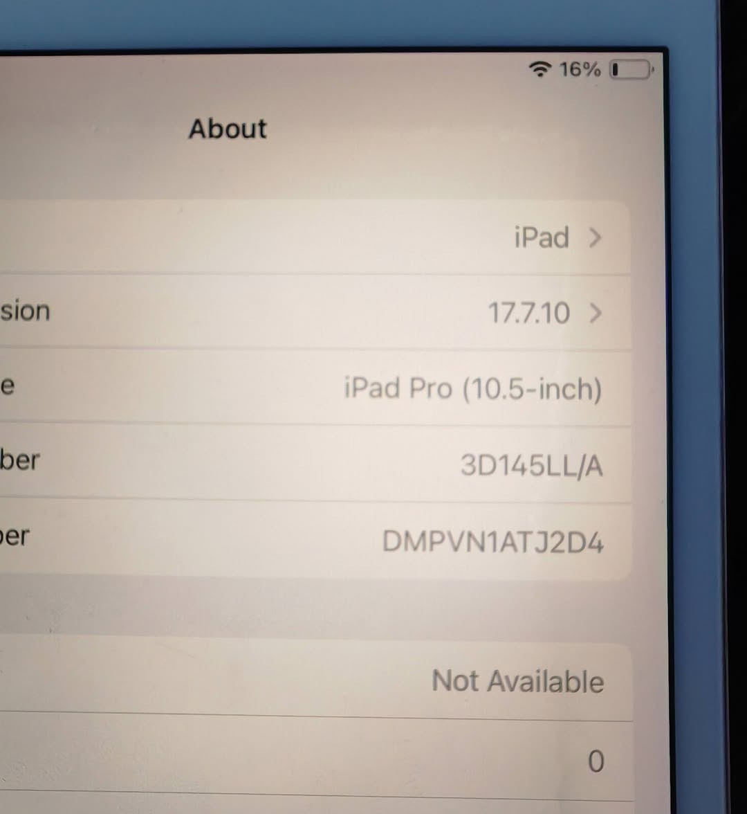 ايباد ابل برؤ 10.5  شاشه اكبر من ايباد 7
64 كيكا 
سيم كارت 
سعر 75 الف دينار فقط
اربيل قلعه كؤترى سلام *********** 
مبدل كلاص و بصمه متوقف 
سماعات و مايك و سيم وكامرات و لمس وشحن شغال
