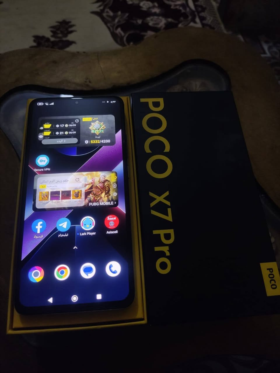 سلام عليكم جهاز POCO X7 PRO الغني عن التعريف 📍
الــــمساحة 512
الجهاز كامل ملحقلتة وزيادة كدامك 
شفتات ليزرية مبردة توصاله شحن وسماعه 
وكامل مكمل الجهاز لوك جديد بطاريه 95
يعني جهاز نضيف كلش ما واصل الباب 
وسعر 475وبي مجال للشراي 
للتواصل خاص او الرقم ***********
