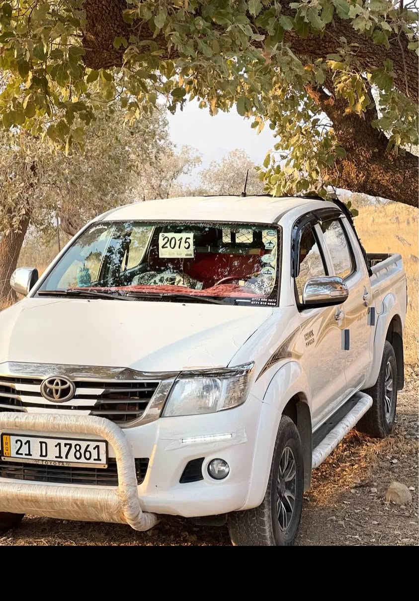 بۆ فرۆشتن TOYOTA HILUX 2015 کەناسرەوە بە مەرزیە سەید نەهرۆ بتڵە سەیارەکە هەموو گیانی بەشەرتە مەکینەی نەژراوەتەوە بەشەرتە سعری داوای 253 گڵاو مەعامەلە ئەکەمبۆ زانیاری کاملی سەیارەکە چات بکە یان تەلەفوم بۆ ئەو ڕەقەمە بکە ***********♥️ أربيل, العراق

