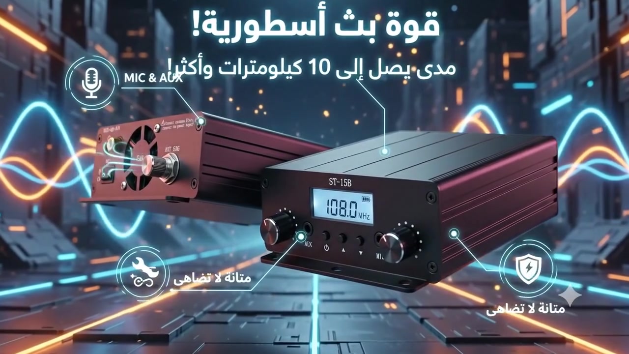 إ
**🚀 استعد لاحتلال الأثير! العملاق ST-15B وصل أخيراً! 📻✨**
هل تعبت من أجهزة البث الضعيفة والمتقطعة؟ هل تبحث عن أداء احترافي يغطي مساحات شاسعة بنقاء صوت لا يضاهى؟
ودّع الأجهزة القديمة واكتشف الحل الأمثل لتجارب البث الإذاعي والترددات الراديوية! 💥
🌟 **لماذا جهاز ST-15B هو خيارك الأول؟ إليك المواصفات الجبارة:**
📡 **قوة بث أسطورية:** مدى إرسال جبار يصل إلى **10 كيلومترات وأكثر**! (وداعاً لمشكلة الإشارة الضعيفة).
🛡️ **متانة لا تُضاهى:** تصميم صناعي فاخر بهيكل من الألمنيوم المقوى، مصمم ليتحمل أشق الظروف ويدوم طويلاً.
❄️ **تبريد فعال ومستمر:** على عكس الأجهزة التي ترتفع حرارتها بسرعة، هذا الموديل مزود بنظام مروحة مدمج (Built-in Fan) يضمن لك أداءً مستقراً لساعات بث طويلة ومستمرة.
🎤 **مرونة قصوى للشبك:** مزود بمداخل احترافية للميكروفون (MIC) ومدخل (AUX) لربط مصادر الصوت المختلفة وبث الموسيقى أو التوجيهات الصوتية بأعلى جودة.
🎛️ **واجهة تحكم ذكية ودقيقة:** شاشة رقمية مضيئة وواضحة جداً، مع أزرار تحكم سهلة وسريعة لضبط الترددات بدقة متناهية.
⚡ **الفرق الجوهري بين ST-15B وباقي الموديلات في السوق:**
معظم الأجهزة التجارية المتوفرة عبارة عن هياكل بلاستيكية تعاني من تداخل الموجات، قصر المدى، والانهيار الحراري بعد ساعات من التشغيل.
أما **ST-15B**، فهو مصمم هندسياً بـ "مشتت حراري معدني" متكامل ودوائر إرسال مستقرة. هو ليس مجرد جهاز بث عادي، بل قطعة احترافية لكل مهتم بمجال الترددات اللاسلكية وتغطية المساحات الكبيرة بكفاءة تامة! 🌐
🛒 **التميز في البث يبدأ من هنا.. احجز جهازك الآن!**
🔗 الكمية محدودة جداً!
📩 **للطلب ومعرفة السعر، تواصلوا معنا عبر رسائل الصفحة الآن وسنكون بخدمتكم!** 🏃‍♂️💨
لايحتوي على انتنا او شاحن


**إذا كنت صاحب هذا الإعلان وتريد حذفه لأي سبب، رجاءا أرسل رسالة إلى الدعم الفني**
