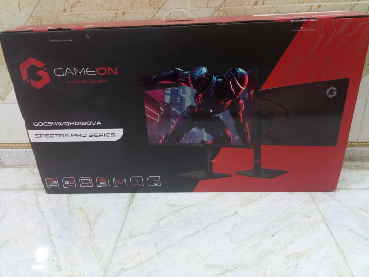 للبيع شاشه التراويد 34
GAMEON GOC34WQHD180VA Spectra Pro Series 34" WQHD, 180Hz, MPRT 0.5ms, HDMI 2.1, Fast VA Panel Curved Gaming Monitor 1500R 21:9 (Supports PS5 VRR) - Black
نظيفه جدا مستخدمه اقل الشهر 
شرط الجديد كل اغراضه كامله
مكان بغداد البياع 
***********
الي تخدمه يراسلني واتساب
توصيل محافظات اعتذر
