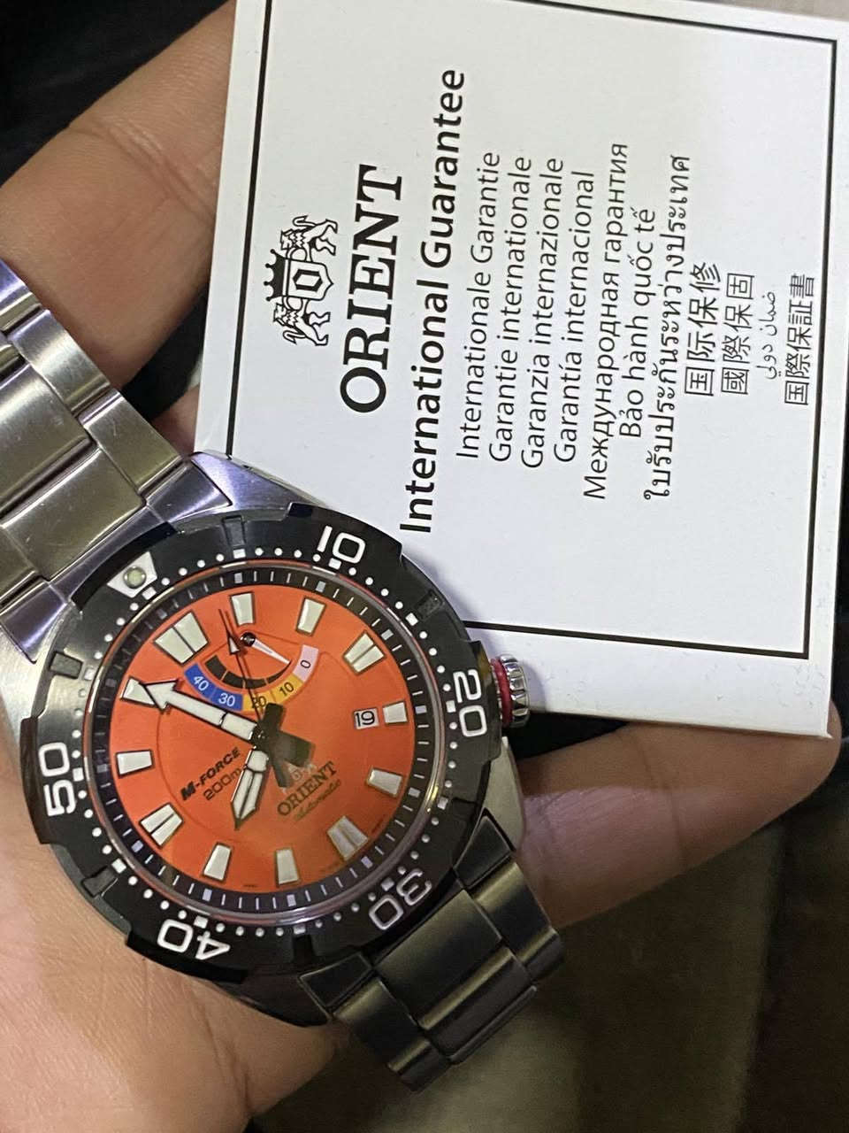 Orient M-Force
ساعه ماركه اورينت ئيم فورس بحري ياباني اصلي مخزن مع كامل ملحقات
ماكنه اوتوماتيك و تكويك
قطر 45
كيج باور رسيف
جام زفير ضدالخدش
رنك دوار
قفل بحري مقاوم الماء 200 متر 
توصيل موجود


**إذا كنت صاحب هذا الإعلان وتريد حذفه لأي سبب، رجاءا أرسل رسالة إلى الدعم الفني**