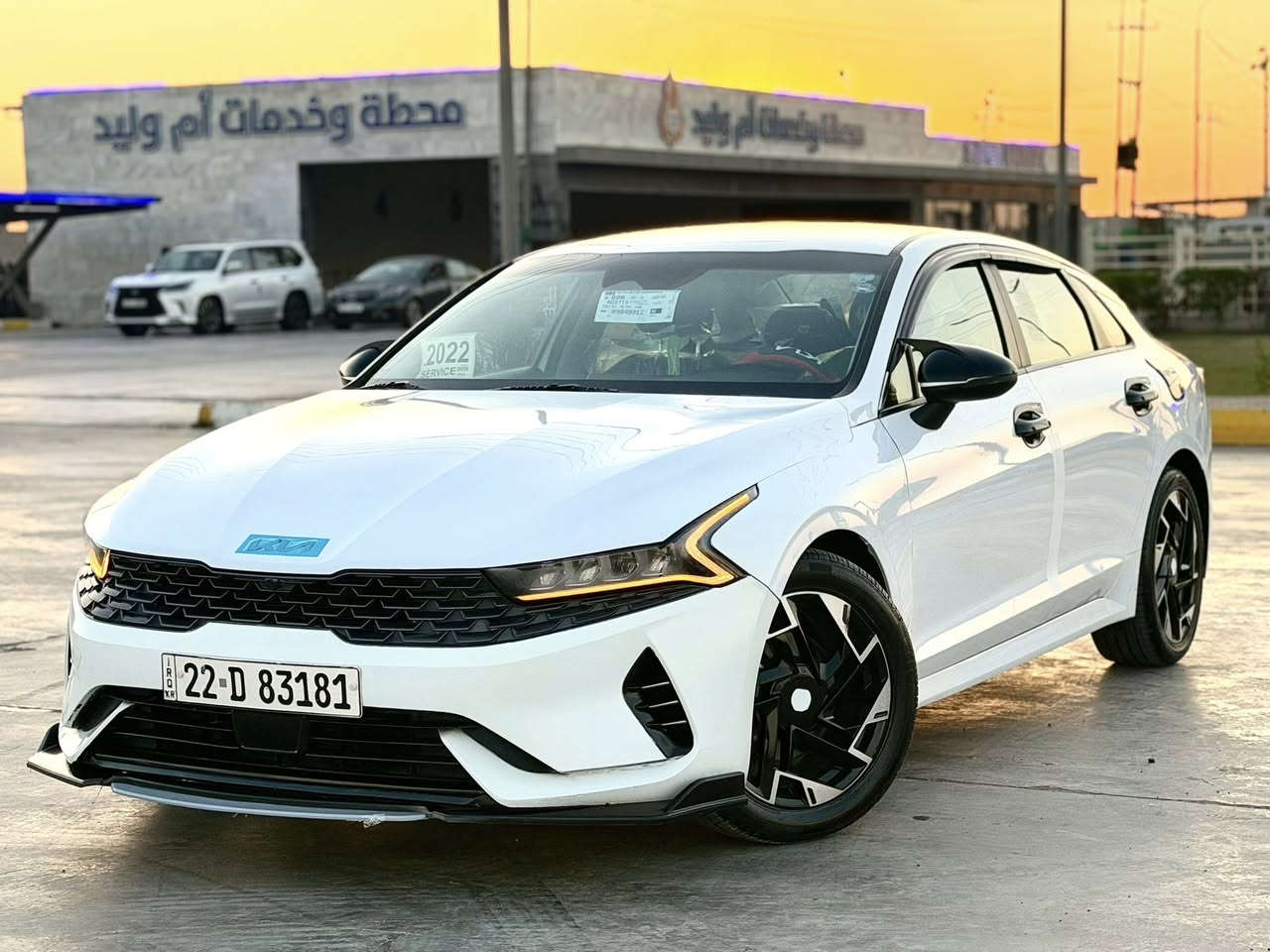 كيا #حK5
موديل 2022⚜️♦️
مواصفات: 
بصمه تشغيل وابواب 
بصمه صندوق
انظمة قيادة 
لد امامي 
رادارات 
شاشه وكامرة 
ويل كاب 
رقم اربيل تحويل أو وكالة
 حادث جاملغ وحافة البنيد 
 السيارة جديدة 
للاستفسار اكثر هاتف واتساب ☎️ 
***********
 ***********
