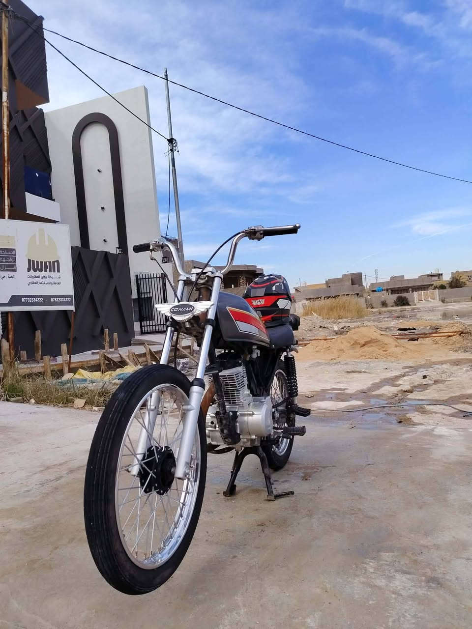 دراجه للبيع مكينه سي جي نامه 23
شاصي23سكنر
مكاني حله ***********
600بيه مجال
