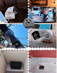 تم بحمد الله ترسيب وتنصيب (4) كاميرات مراقبة IP ماركة ASWAR بدقة 5 ميگ...