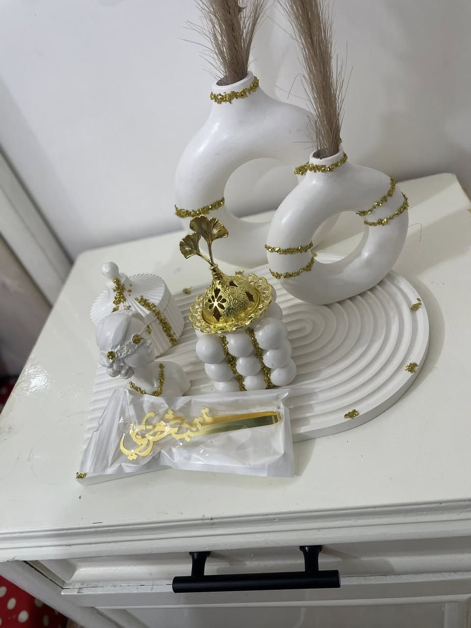 خلي ترتيب بيتكم علينه😍
صينية ديكور كُـلها ترتيب نزاكه وبأسعار مناسبه✨
الشكل اللون حسب طلبكم
صينية مبخره ورمضانيه ب8
2فازات حجم كبير ب6
علبة كلينس ب4 
صينية اسم حسب الطلب ب5
استغلوا العرض وزينو بيتكم بهاي الديكورات الحلوه 🌝
للتواصل خاص🤍


**إذا كنت صاحب هذا الإعلان وتريد حذفه لأي سبب، رجاءا أرسل رسالة إلى الدعم الفني**