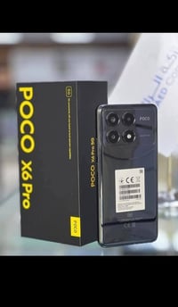 بوكو X6 برو 5G  التلفون بعده جديد لووك  ذاكرته :512 والعشوائيه 12+8=20...