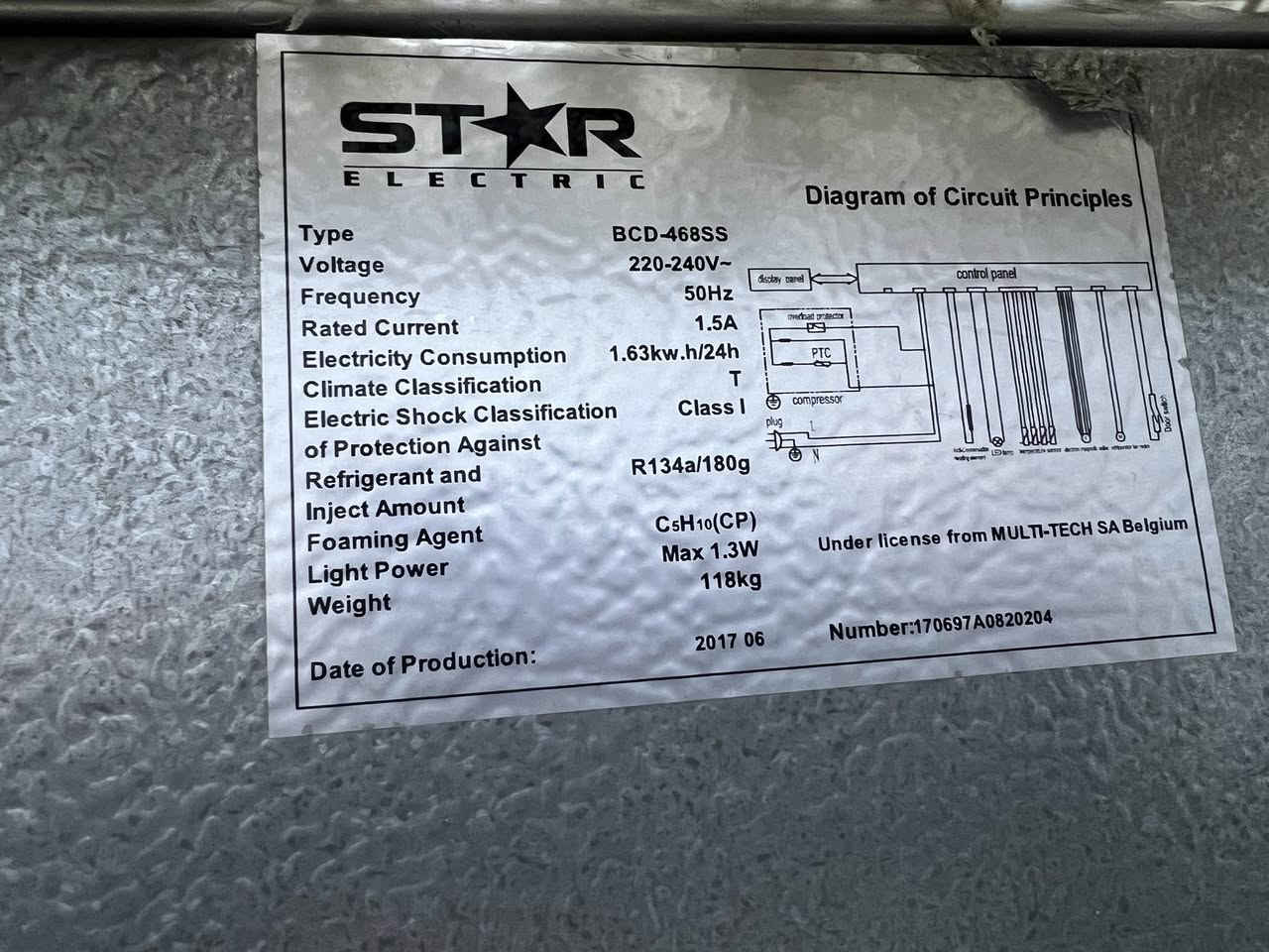 ثلاجة مجمده (ستار)
٤ ابواب سايد باي سايد 
صناعة بلجيكي تجميع صيني 
السعر 500
حجم 26قدم
عنوان سبع ابكار يم الجامعه العراقيه


**إذا كنت صاحب هذا الإعلان وتريد حذفه لأي سبب، رجاءا أرسل رسالة إلى الدعم الفني**