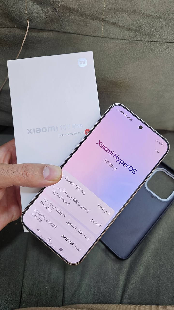 جهاز Xiaomi 15T Pro نظيف جدا ذاكرة 512/12 دبل شريحة .. السعر 750 مكاني بغداد جانب الكرخ


**إذا كنت صاحب هذا الإعلان وتريد حذفه لأي سبب، رجاءا أرسل رسالة إلى الدعم الفني**