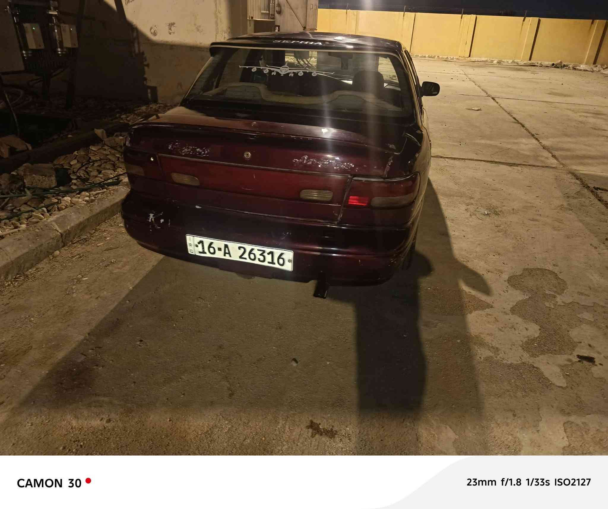 سيفيه ٩٥  بيه خياس جوه الباب الوره السايق قليل بالدوسه والمكينه مجفته صارلهه شهر ٢٧وبيهه مجال ***********
