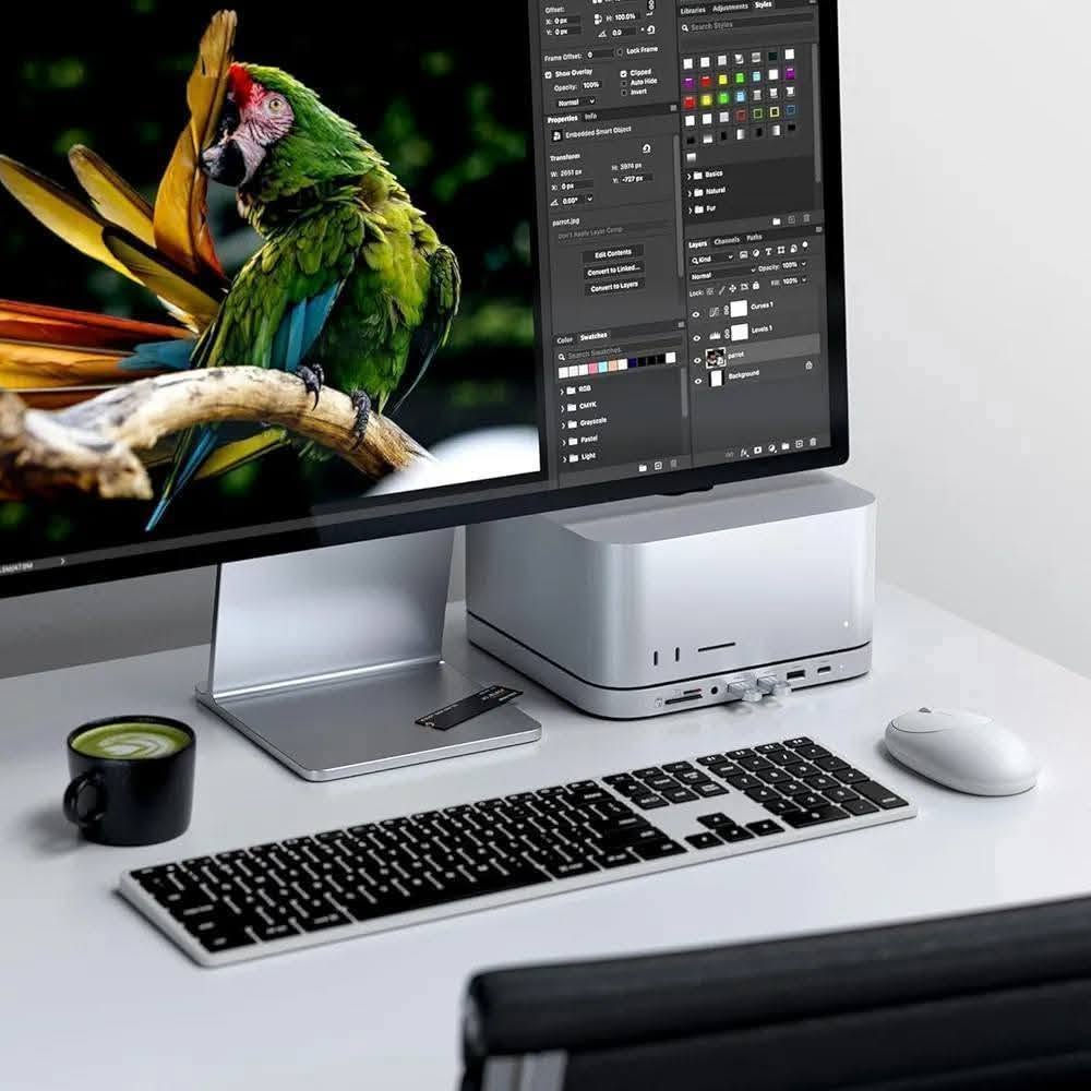 ستاند و هاب للماك ميني / ستوديو M1/M2 من SATECHI 🫡🔥

SATECHI STAND AND HUB FOR MAC MINI /STUDIO 🫡🔥

قارئ هارد SSD M.2 ✅

منفذ USB C بسرعة 10 گيگا بايت بالثانيه ✅ 

منفذ USB 3.2 بسرعة 10 گيگا بايت بالثانيه ✅ 

منفذين USB 3.2 بسرعه 5 گيگا بايت بالثانيه ✅ 

منفذ اوكس 3.5mm ✅

منفذ رام صغير SD CARD ✅

منفذ رام كبير TF CARD ✅

السعر 60 الف فقط ✅🫡

توصيل جميع محافظات العراق 5 الاف فقط 🚙🚗 

للأستفسار اكثر التواصل واتساب 

***********

عنوان المركز : بغداد الحريه الثانيه شارع الحريه الثانيه قرب مكتبه الكروان مقابل صيدليه العنفوان مركز شمس للموبايل بغداد, العراق
