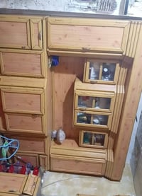 كاونتر مستعمل تفصال خاص 8قطع سعره مليون ما عده الطباخ  وبي مجال قليل  ...