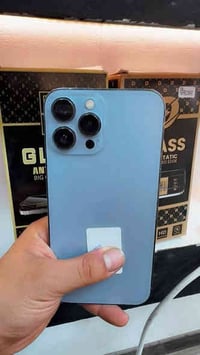 ايفون 13 برو ماكس  لون بحري  مميز بطاريه 🔋 84 ذاكره 256   نموذج m جهاز...