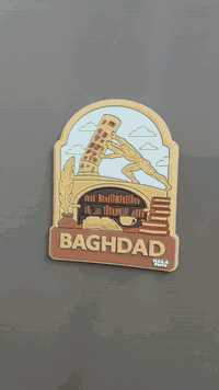 #مغناطيس_الثلاجة  #العراق  #Hala_store  #تصميم #بغداد ملصق مغناطيسي مص...