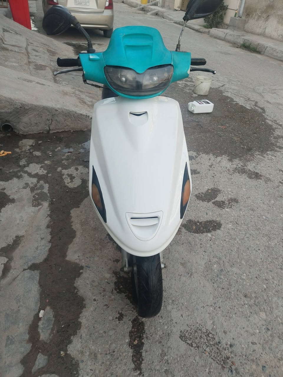 سلام عليكم دراجه البيع فورتي نضيفه كلش محرك مامفتوح تايرات جداد السعر 500الف بيه مجال تصال على رقم *********** مكاني ديالى بعقوبه
