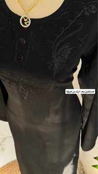 دشداشة نسائية • كشمير ايطالي • اسود فاحم