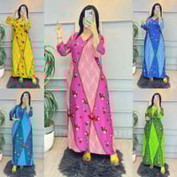 دشداشة نسائي • كشمير تركي • فري سايز ٩٠ كيلو