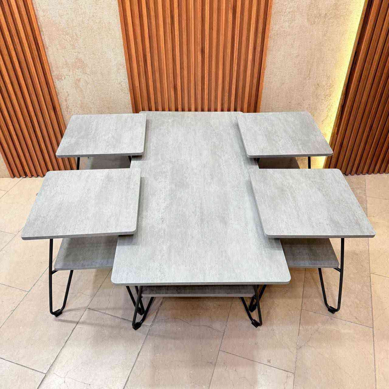 ‎سيت طبله 4+1 سطح خشب Hdf
رجل حديد صبغ حراري 
قياس الطبله الكبيره 
ارتفاع 45 سم 
عرض 60 سم 
طول 120‎ بغداد, العراق


**إذا كنت صاحب هذا الإعلان وتريد حذفه لأي سبب، رجاءا أرسل رسالة إلى الدعم الفني**