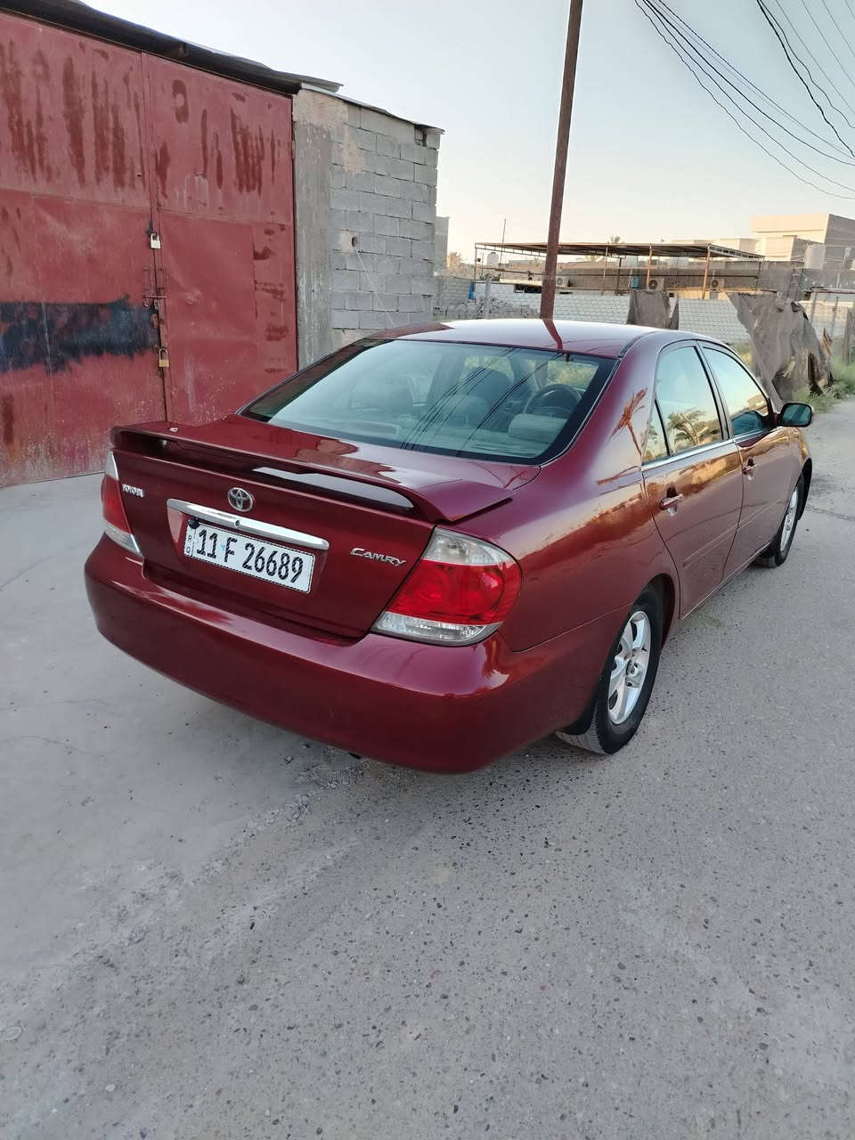 ألسلام عليكم كامري 2006 محرك 4 سلندر 2400 كير أوتو متك تبريد شغال صدر جديد صبغ عام أثر جراد حادث جاملغ أمامي السياره جاهزه مابيهه اي نقص السعر 90 هاتف*********** مكاني بغداد
