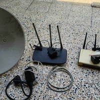 منظومة انترنت • راوترين • صحن ناقص واير