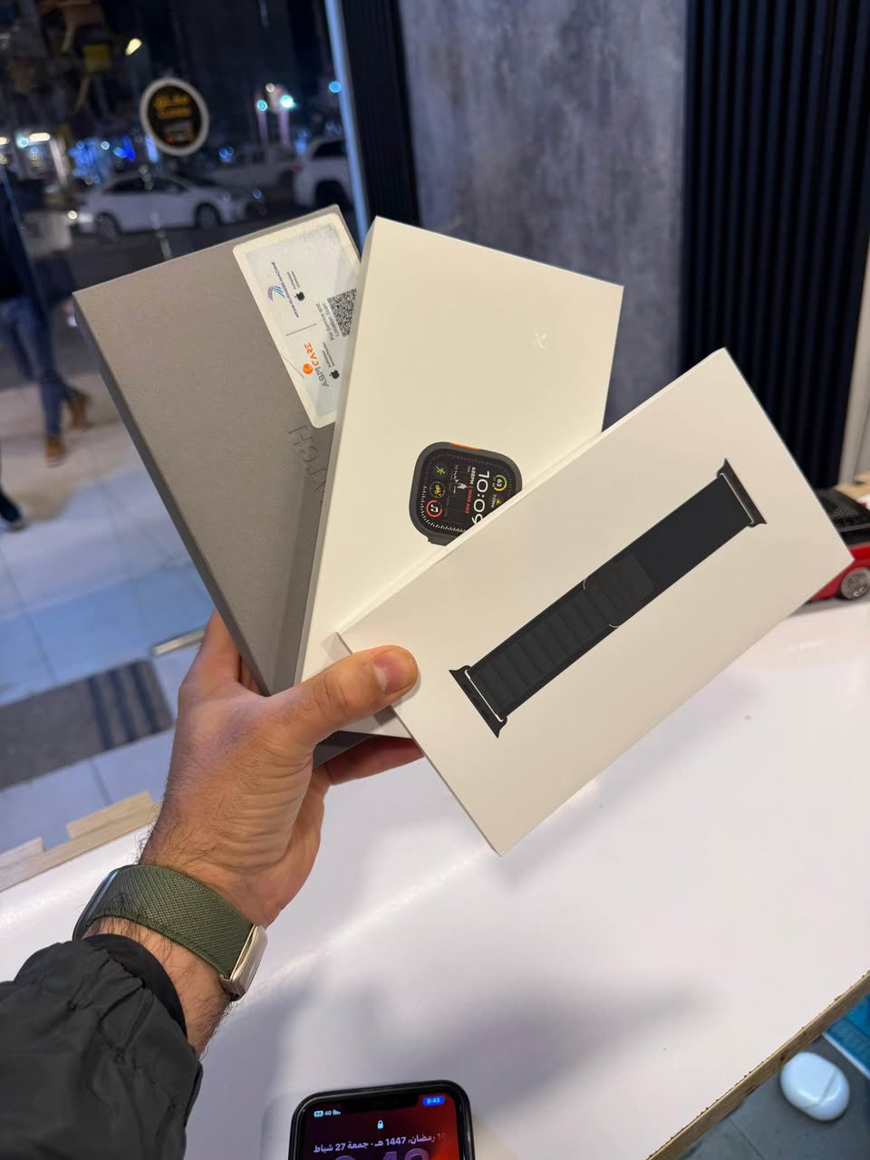 ساعه أبل ⌚️Black Edition🖤♟️🔥
Titanium black
الباند الزيتوني الغامق
ساعة رجال الاعمال 👮🏻‍♂️🕵🏻‍♀️👷🧑‍🎓👨‍🏫👩‍💻👨🏻‍💼
‎                  اللترا  2️⃣🔥🔥الاسود
حجم  4️⃣9️⃣  ⛩️
               بطاريه  1️⃣0️⃣0️⃣🔋
 نظافه  1️⃣0️⃣0️⃣💯💯
                 ذاكرة  6️⃣4️⃣  💾👉🔥🔥
اقوة ضمان ABM
لاسق حمايه اصلي فريم
‎مركز سيمو المايسترو دورة شارع الصحه
👉👉***********
اتصال 📞واتس اب /للحجز
تابعني 👉👉👉👉👉👉 بغداد, العراق
