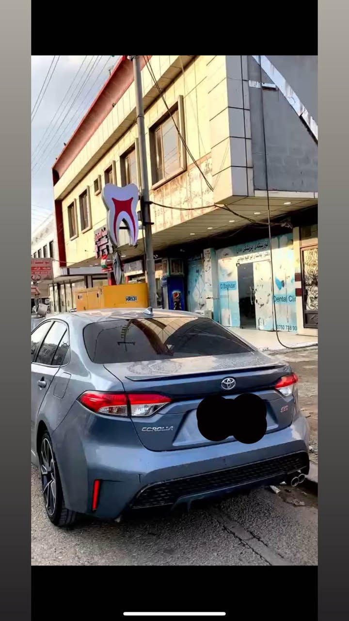 کرۆلە مۆدیل ٢٠٢٢سیارەکی زۆر جوانو هەرزان سیارەکە ٢دەرکەی سبوخە بی ایرباک پیش پشت کەپس سیارەکە زۆر جوانە هەموو شتەکی بەشەرت مواسەفات SE سیارەکە مواسەفاتی شاشە کامیرە لایت لید مۆدی سپۆرت زۆر شتی تر لە هەولیرە سیارەکە رقم جاهز ***********سحر لە خوار هەمو بازار أربيل, العراق
