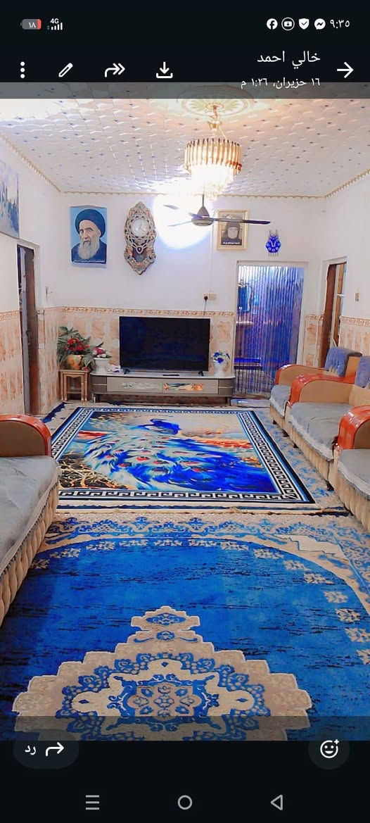 السلام عليكم 
دار للبيع  اصلاح زراعي مساحه 800 متر طريق المعاره 
 حسينيه الحاج شاكر يحتوي على استقبال 9×4 هول 8×4 غرفتين نوم وحده 6×4  والثانيه 5×4. مطبخ حار وبارد 7×4  ومخزن داخل البيت 4×4 مع طارمه كبيره وحديقه واسعه حديقة اماميه وحديقه جانبيه  بالاضافه يوجد مطبخ خارجي ومخزن خارجي  متوفر كافه الخدمات ماء اساله كهرباء مولد خط ذهبي وتبليط
اي ستفسار مراجعت مكتب العميد قرب بيت الحاج طه سوير شارع المعاره 
اي ستفسار 
‏‪***********‬‏ واتساب 
‏‪***********‬‏
