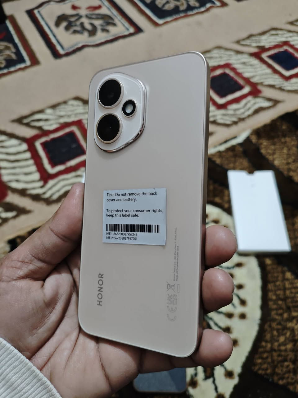 هونر 400 أخو الجديد
كامل مكمل
الذاكرة 512
الرام 12
الشاشة أمولد
للبيع بـ 400
أو للمراوس
مكاني بغداد

رقم الهاتف
***********
